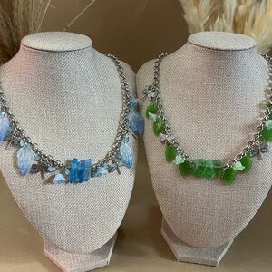 Cottagecore Maximalist Dragonfly Charm Statement Necklace